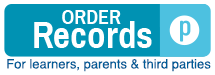 Order Transcripts=for learners, parents and third parties